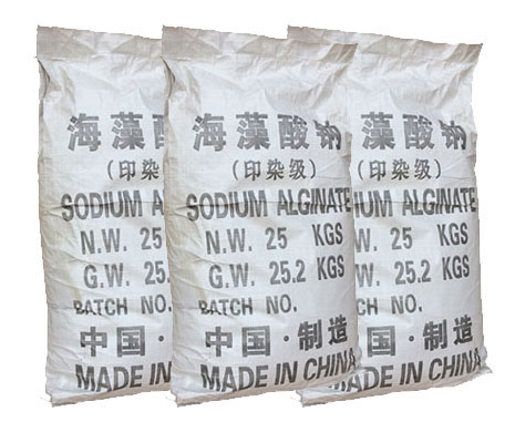 海藻酸鈉對印花粘着牢度的關系